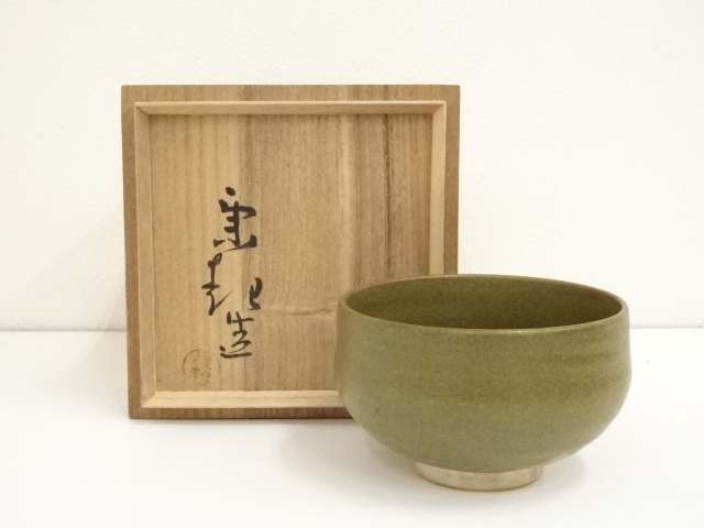JAPANESE TEA CEREMONY / TEA BOWL CHAWAN / KYO WARE 